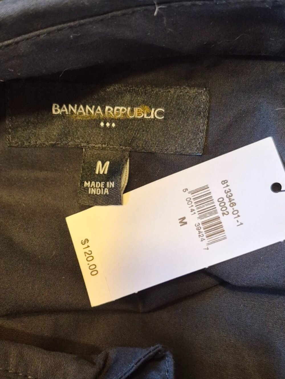 NWT Banana Republic Factory M Black Puff Sleeve Tiered Mini Dress - Picture 6 of 7